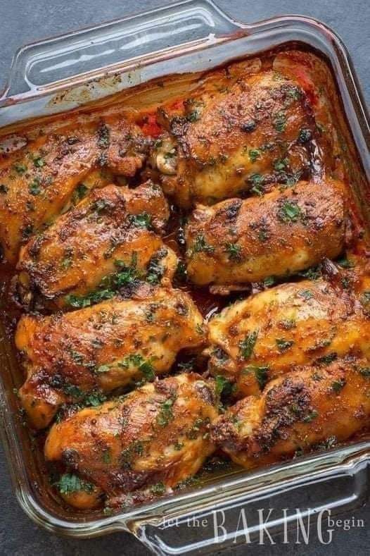 Garlic Ranch Baked Chicken Thighs