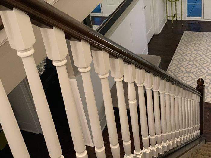 The upside-down baluster on a staircase has hidden purpose