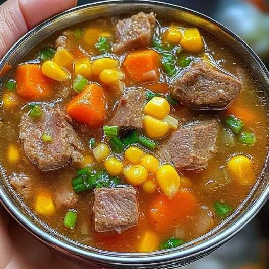 Tomato Corn Beef Rib Soup