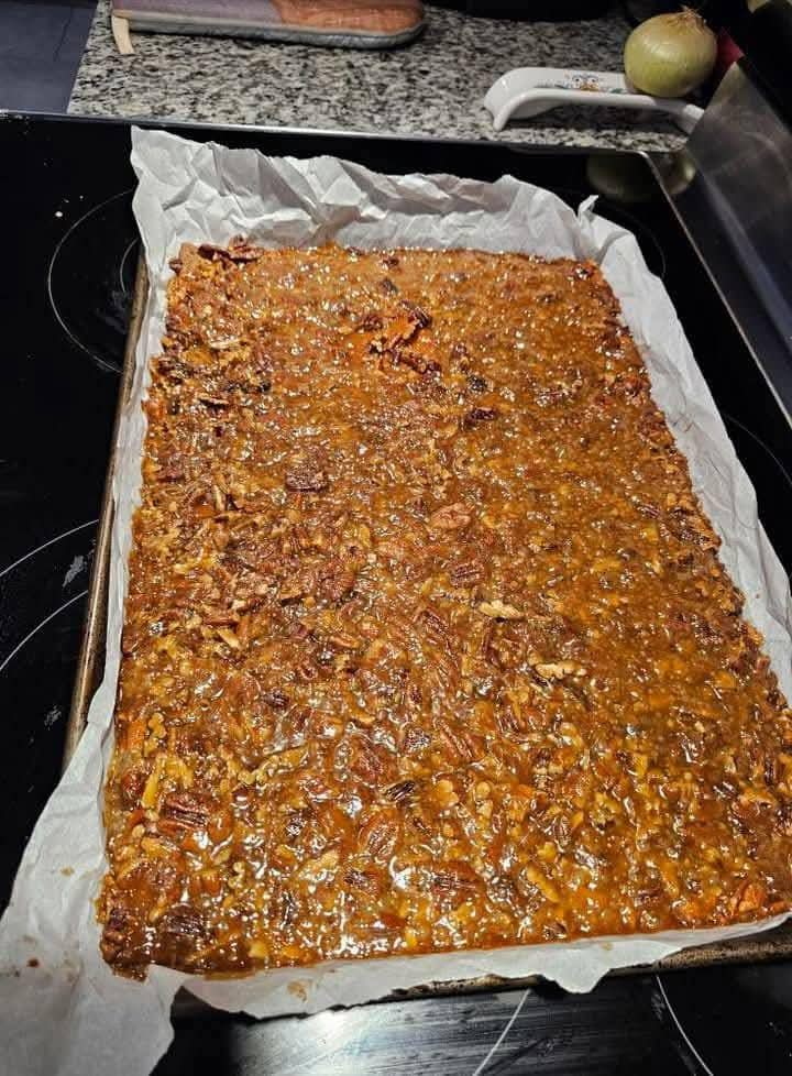 Pecan pie bars offer the heavenly taste of pecan pie with the ease of a bar cookie.