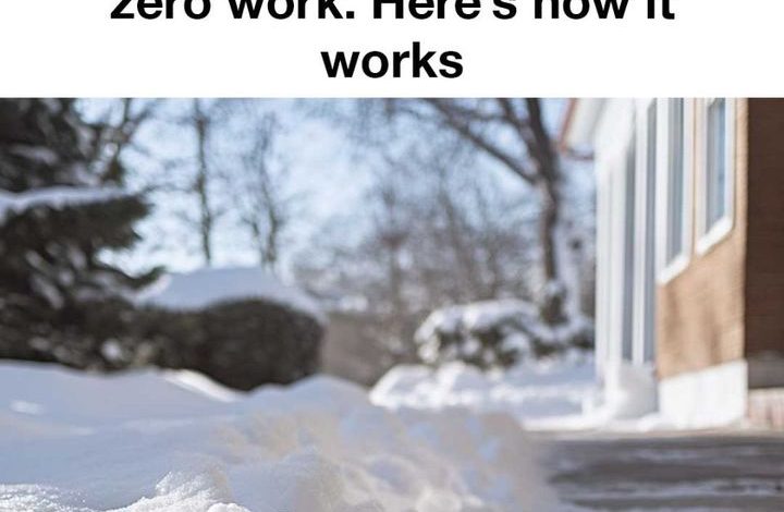 Genius Dads 5 Minute Trick Melts Snow Instantly, No Shoveling Required!