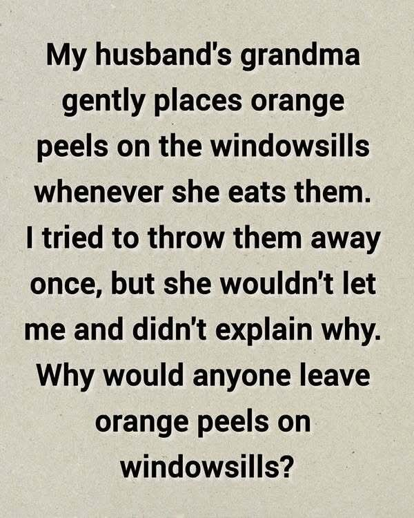 Don’t Toss Tangerine Peels! Put Them on Your Windowsills Instead