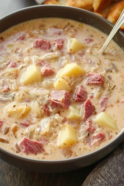Easy Creamy Reuben Soup Recipe