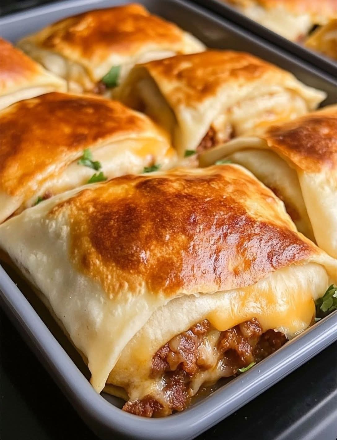 Cheesy Beef-Stuffed Folded Tortillas