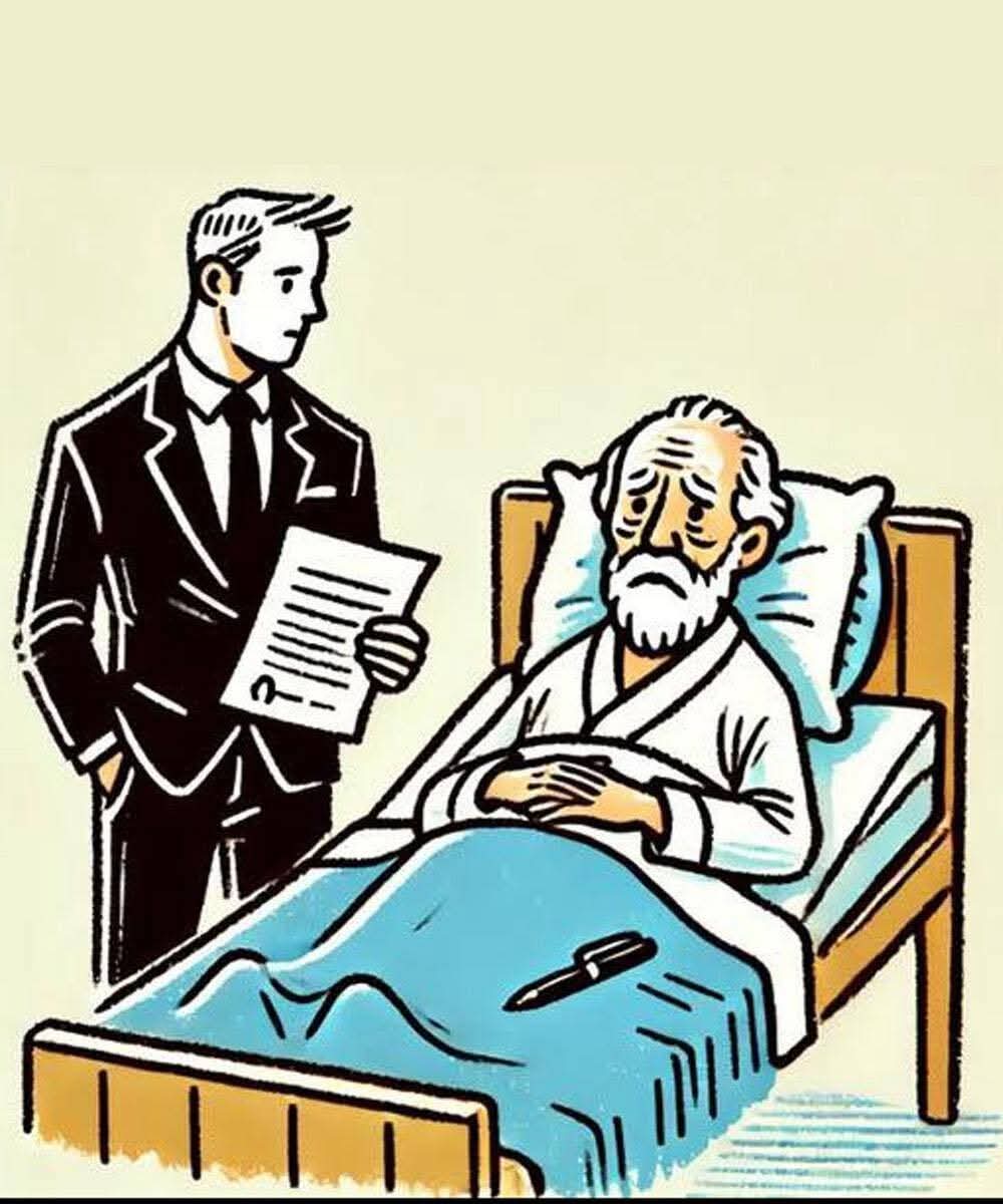 Joke of the day:A Wealthy Old Man Was Lying On His Bed
