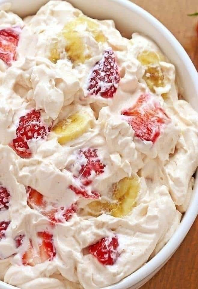 Strawberry Banana Fluff Salad Recipe