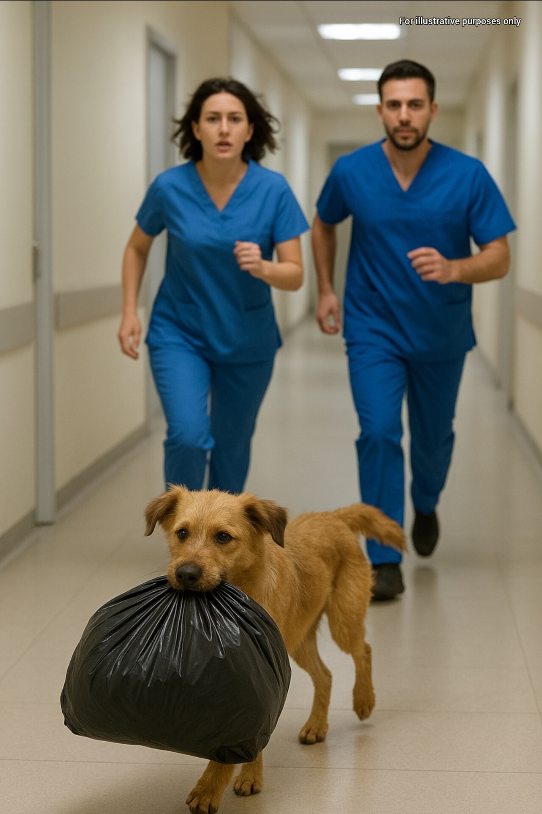 A Stray Dog Carried a Black Garbage Bag Into the Hospital — When They Opened It, They Froze…