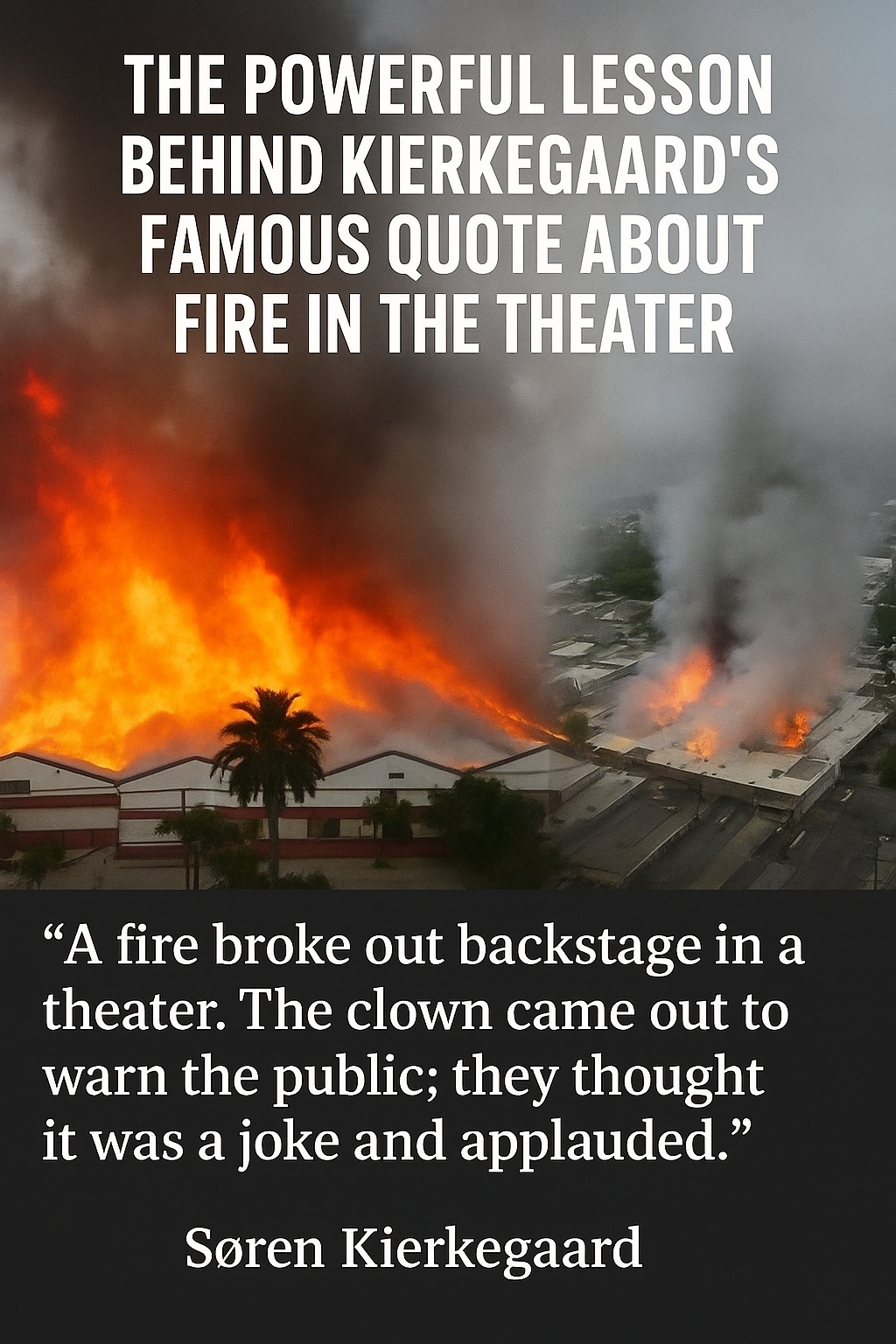 The Powerful Lesson Behind Kierkegaard’s Famous Quote About Fire in the Theater