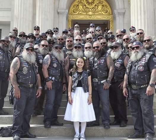 47 bikers surrounded a courthouse when a cop tried to reclaim his abused daughter.
