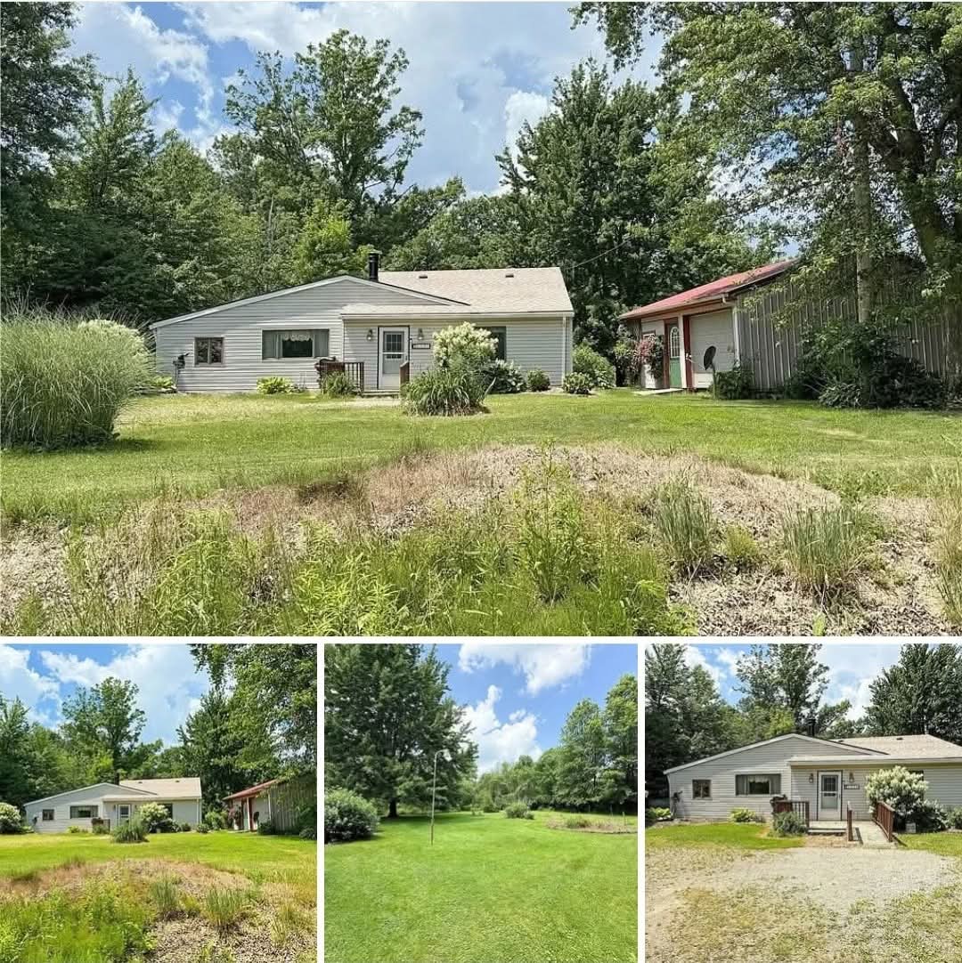 Renovation Opportunity on 3.6 Private Acres in Western Reserve Schools!