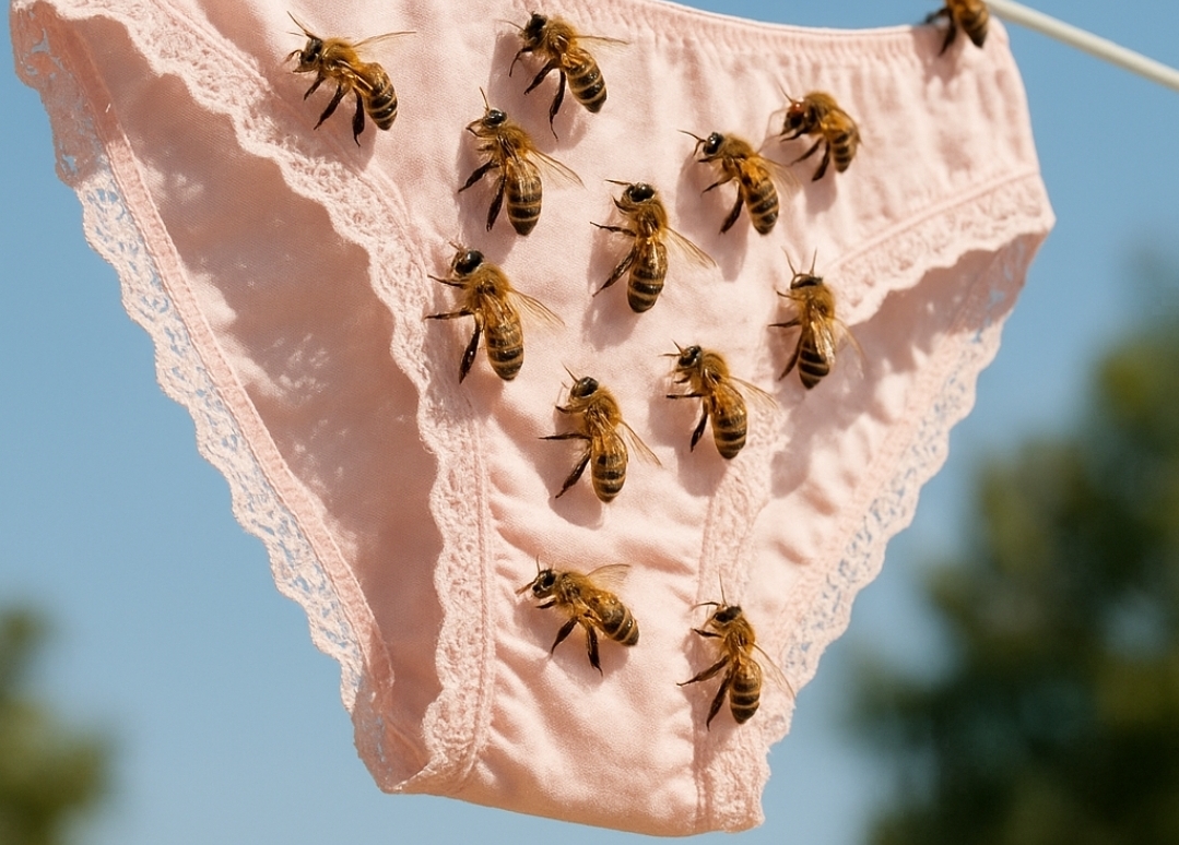 Why Bees Might Be Attracted to Clothes Hung Outdoors