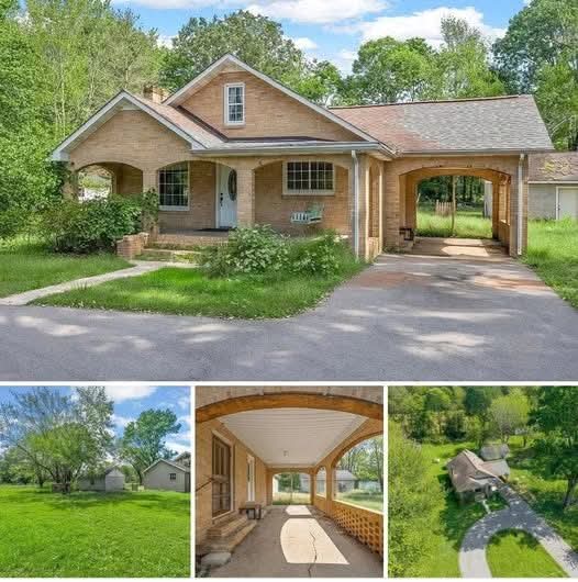 Classic 1950’s Brick Bungalow on 1.45 Acres