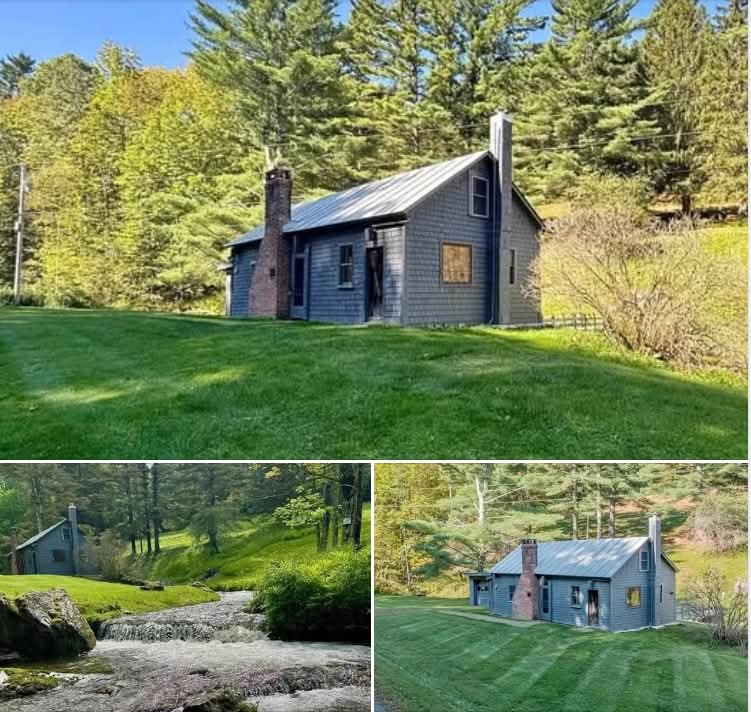 Historic 9-Acre Cabin with Brookfront
