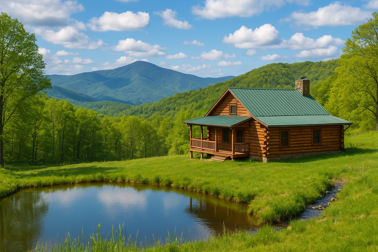 Cabin with 103 Acres Expansive Mountain Acreage