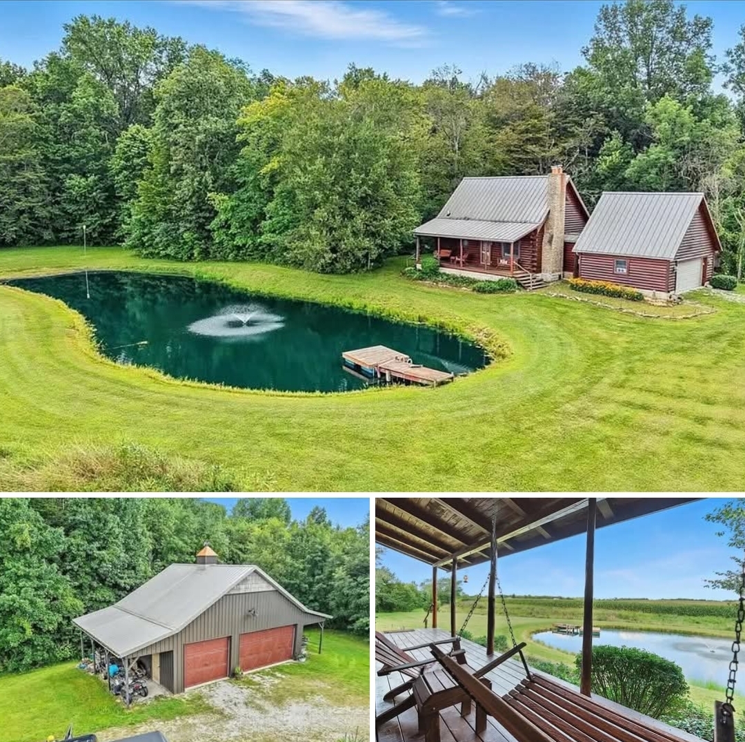 Log Cabin Retreat on 17.48 Acres