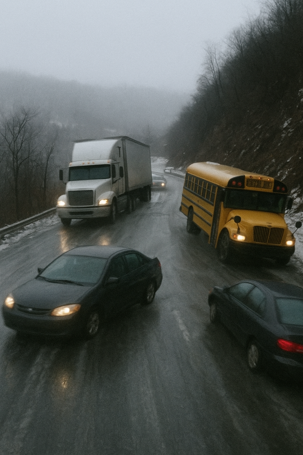 A Winter Descent Gone Wrong: How an Ordinary Rural Road in the U.S.
