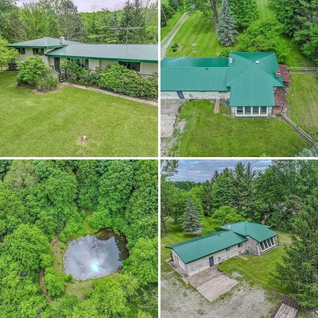 3-Bedroom Home on 5.37 Acres with Sunroom, Pond, and Wooded Privacy