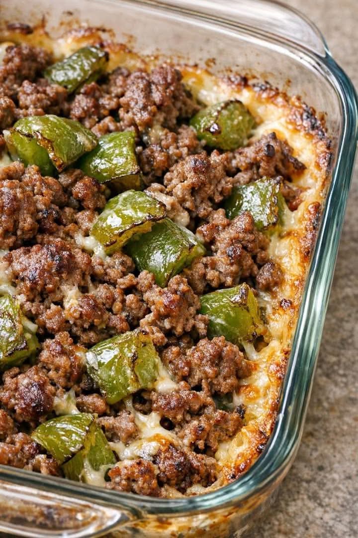 The Ultimate 4-Ingredient Amish Beef and Bell Pepper Bake (Easy Weeknight Dinner)