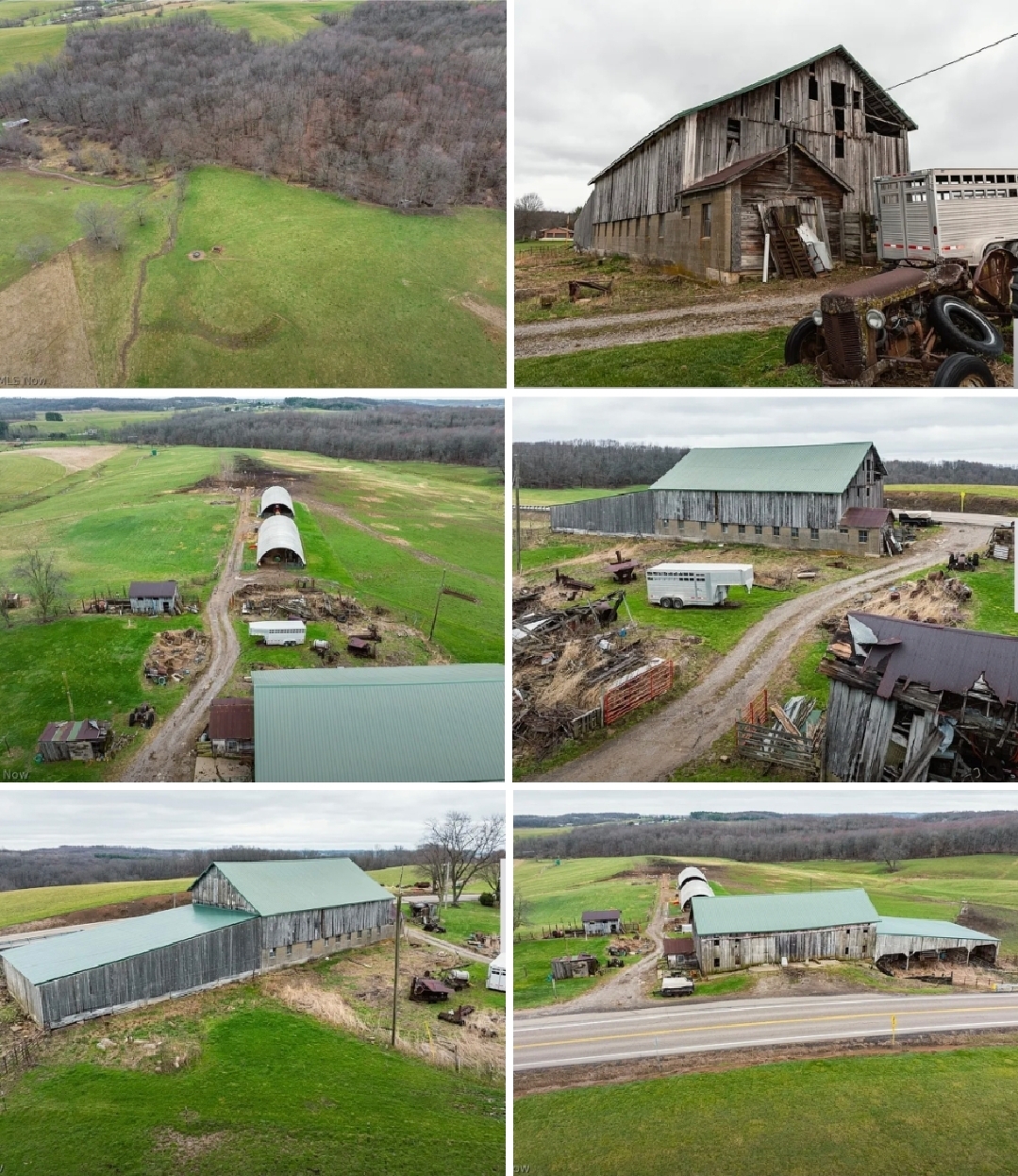 47.1 Acres Rolling Farm Land with Bank Barn, Pasture & Auction Opportunity