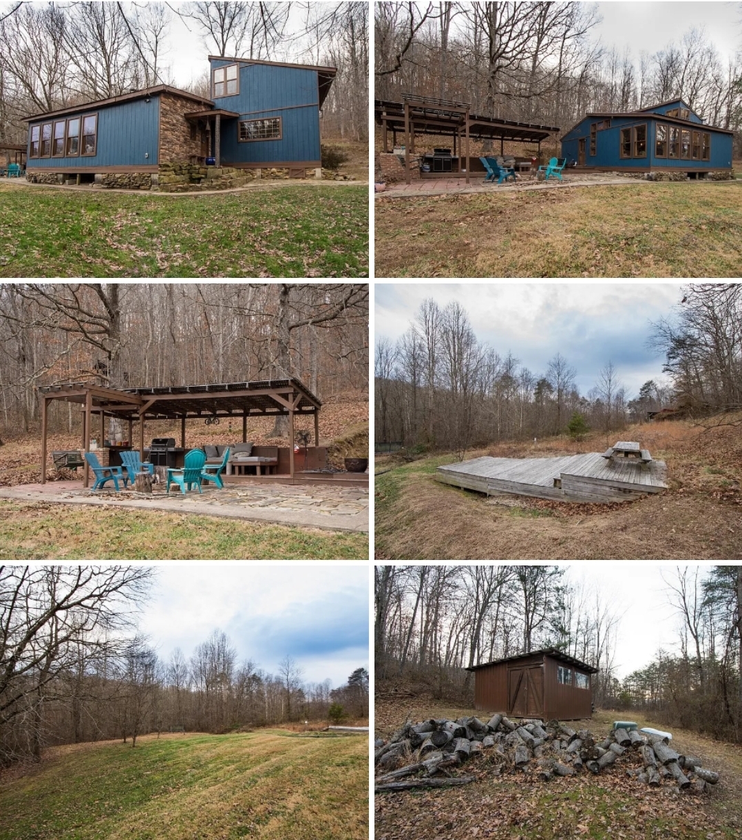 Unique Custom Home with Artistic Design, Stream & Wooded Privacy