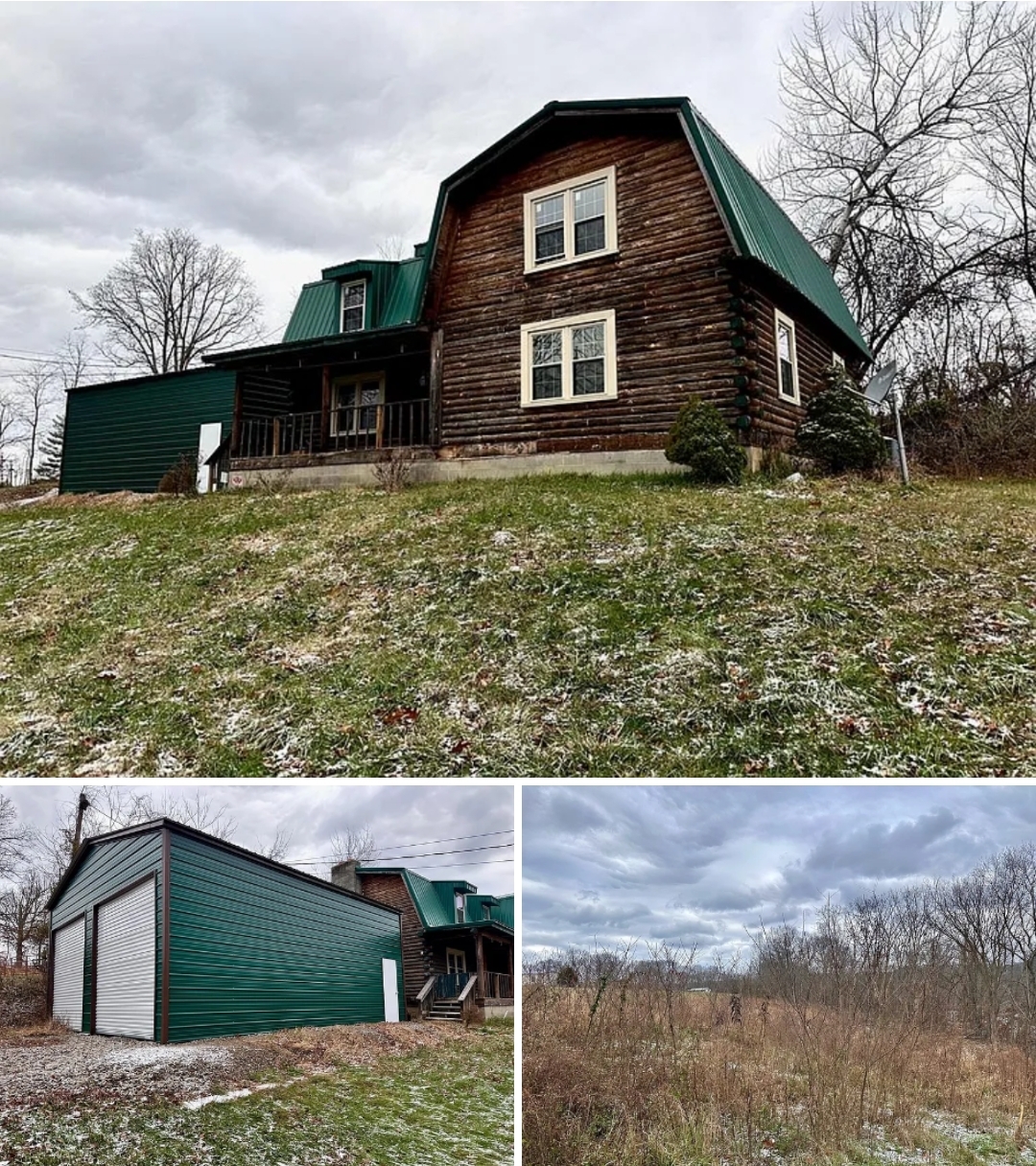 Log Home with Garage, Fireplace & Renovation Potential