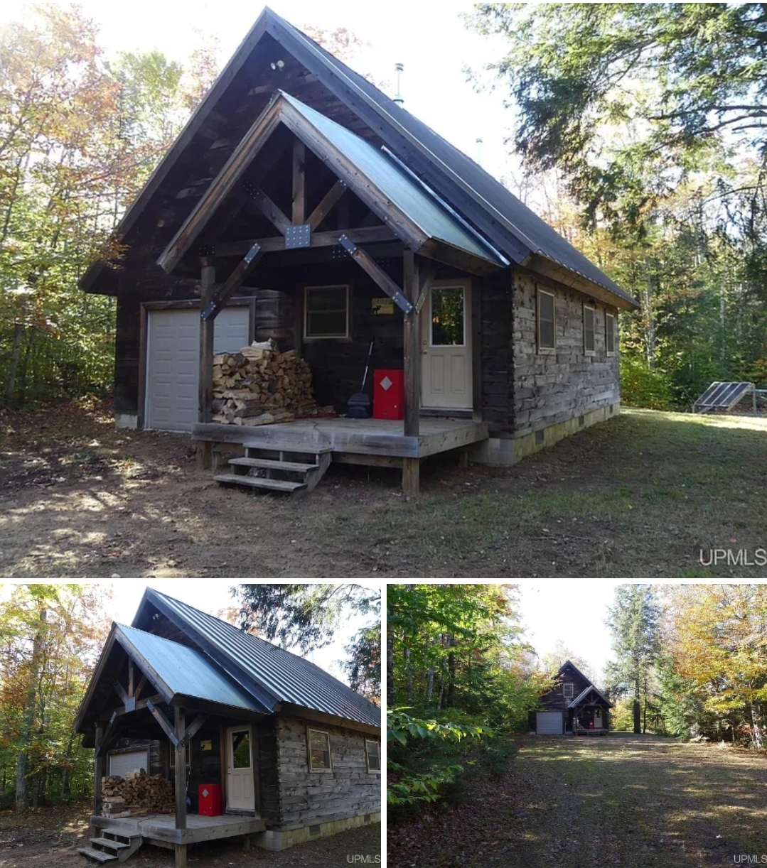 40-Acre Off-Grid Forest Cabin Retreat with 3 Bedrooms, Solar Power, Hunting Land