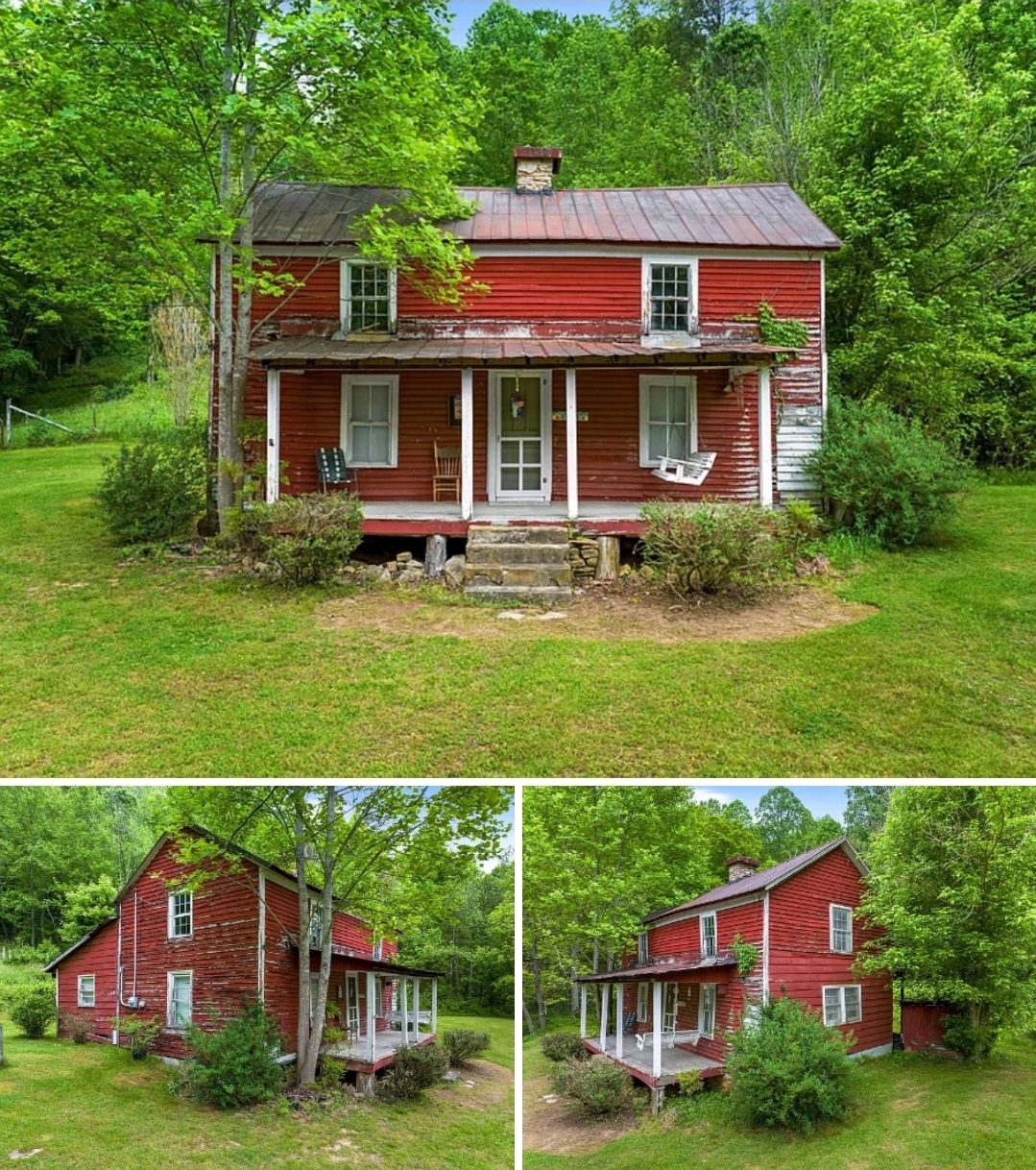 2-Bedroom Century Farmhouse on 32 Acres with Mountain Views & Restoration Potential