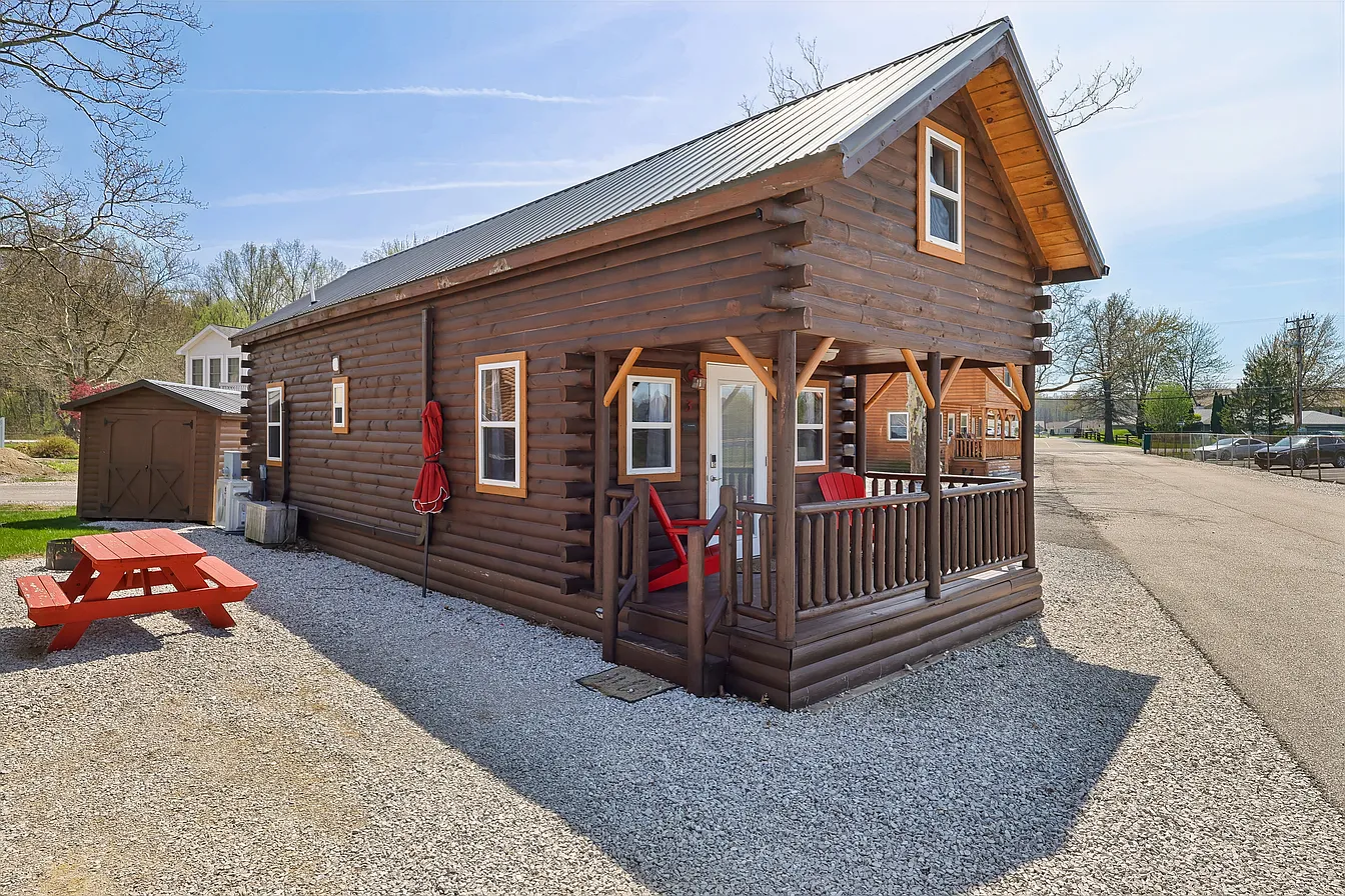 Charming Lakeside Log Cabin Retreat with Airbnb Potential, Front Porch Views