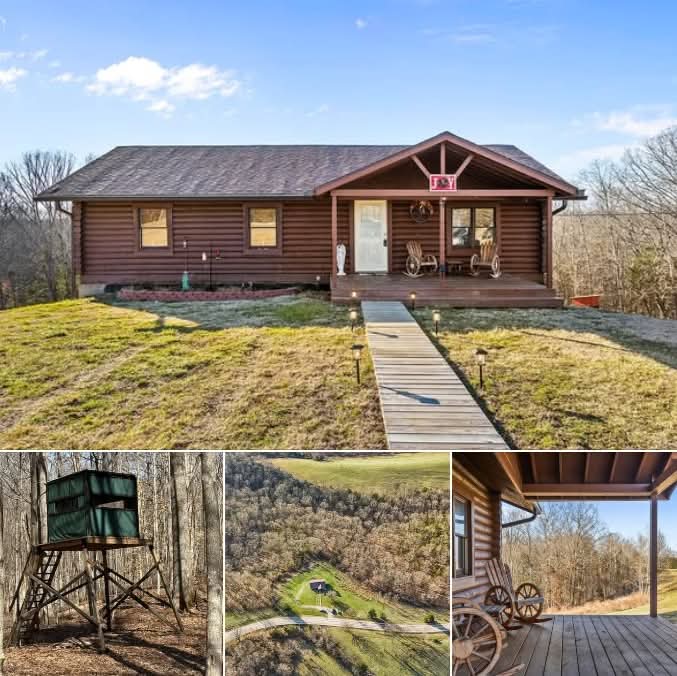 Fully Remodeled Log Cabin Retreat on 11+ Acres with Walkout Basement and Hunting Land