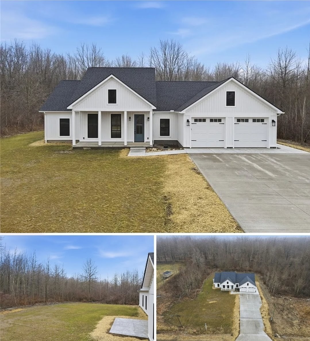 Stunning New Construction Farmhouse Ranch with Vaulted Ceilings and Luxury Finishes
