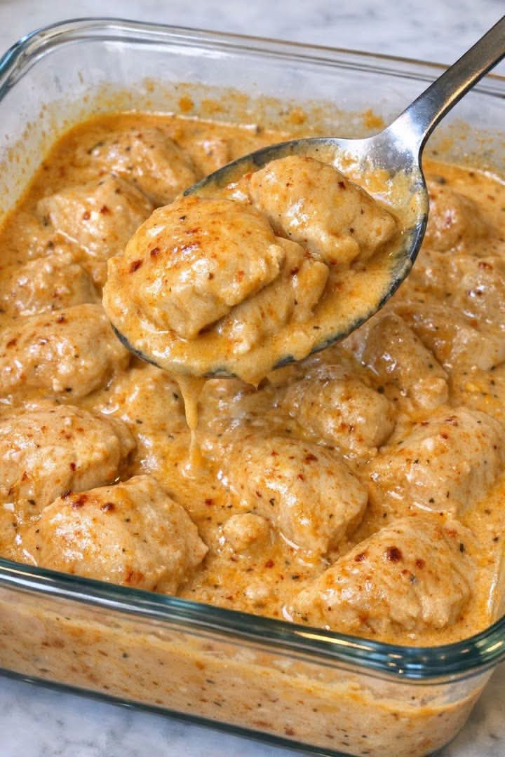 Creamy Garlic Parmesan Chicken Bites