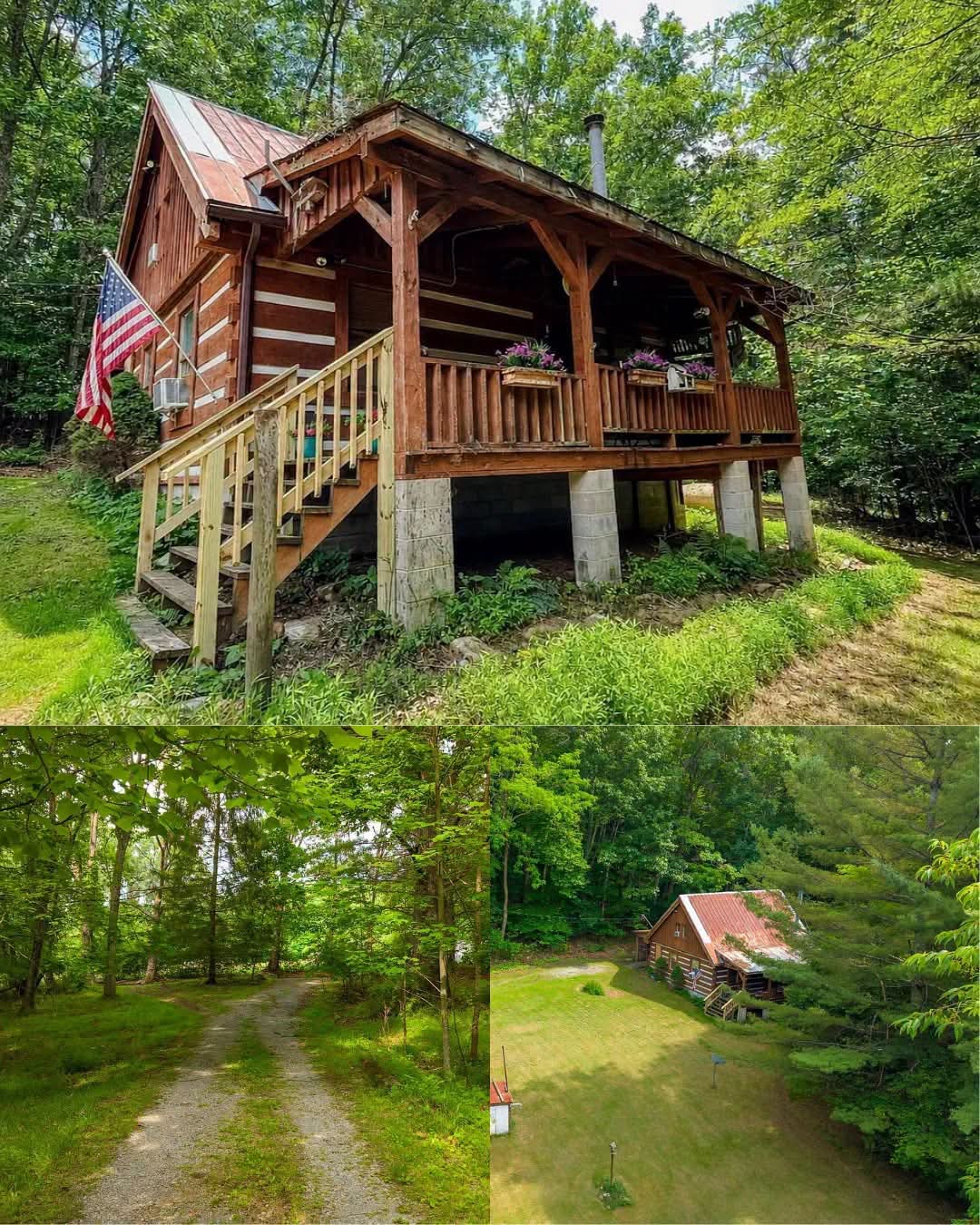 $81,000 Rustic Log Cabin with 2 Bedrooms and 1 Bathroom