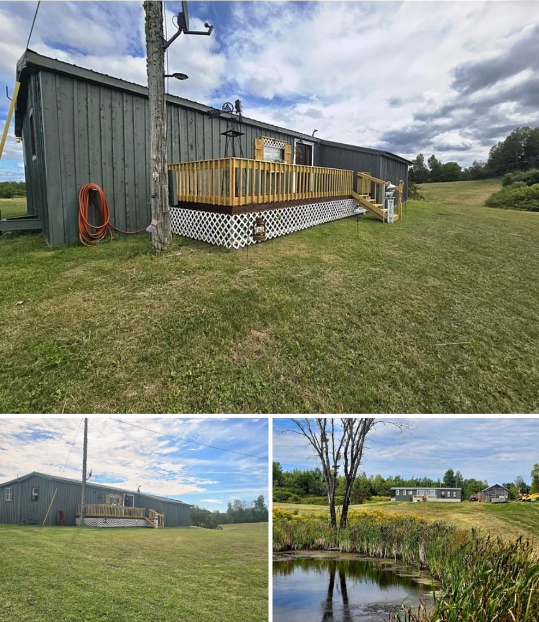 2-Bedroom Home on 10.4 Acres with Spring-Fed Pond, 3 Decks
