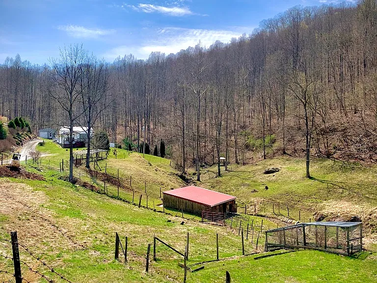 113 Acres with 3-Bedroom Home, Free Natural Gas, Barns, Hunting Cabins, and Private Woodland