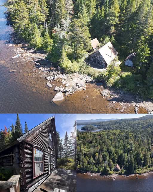 Two Remote Waterfront Log Cabins $149,000