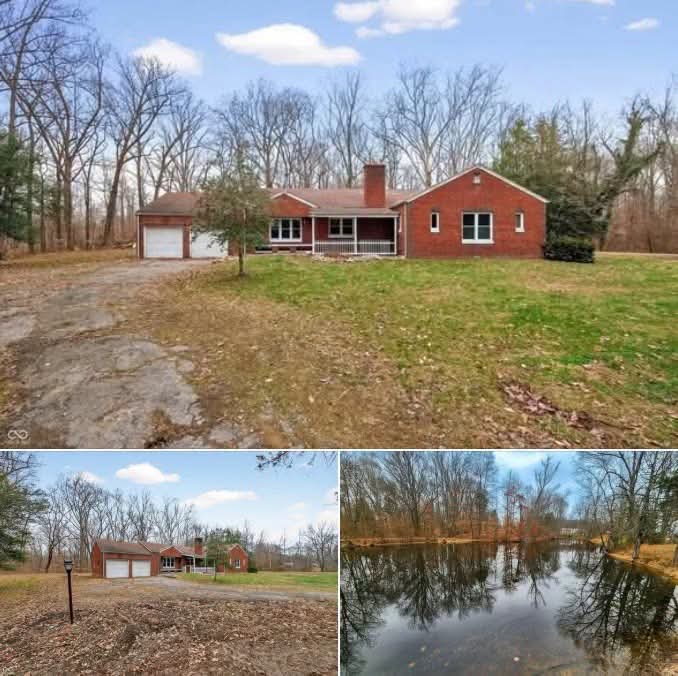 40.52-Acre Country Property with a 3-Bedroom Brick Home, Pond for $55,000
